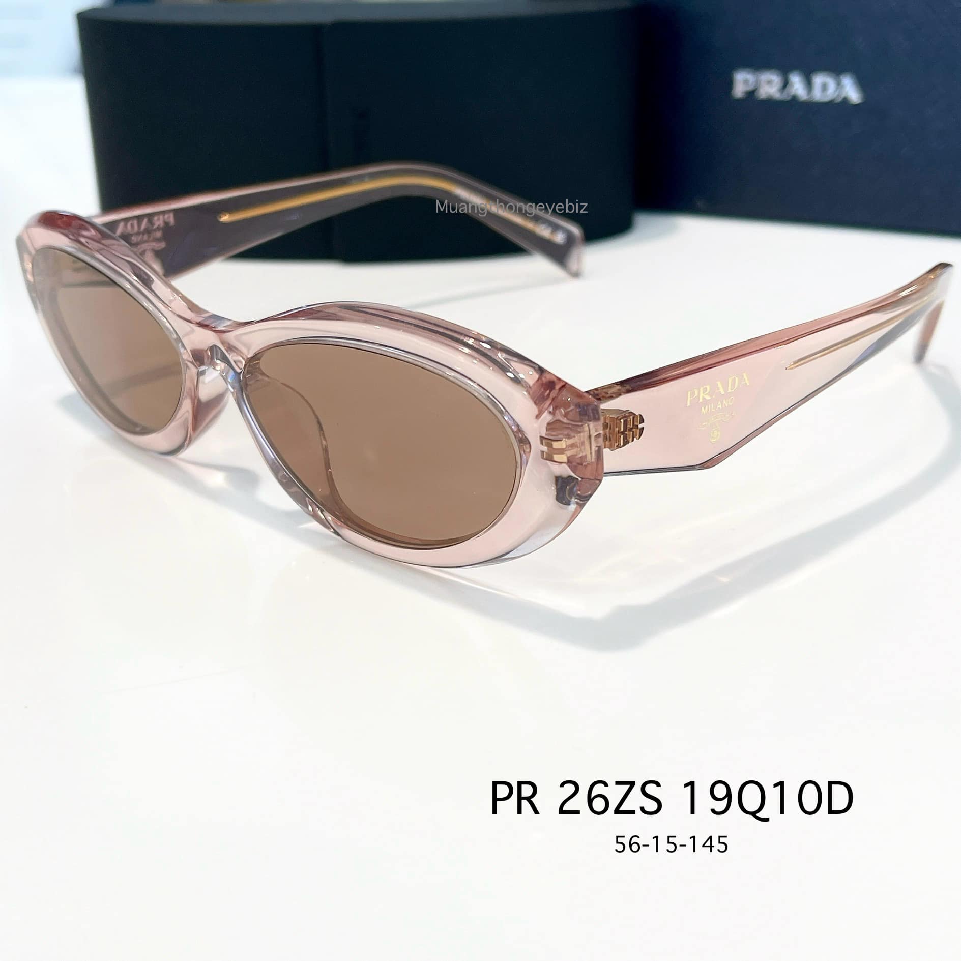แว่นกันแดด Prada PR 26ZSF 19Q10D - Transparent peach