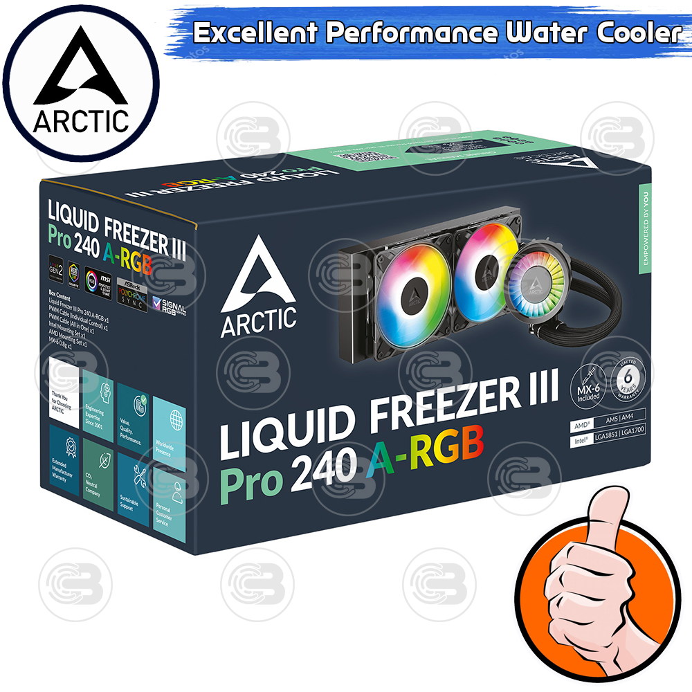[CoolBlasterThai] ARCTIC Liquid Freezer III Pro 240 A-RGB Black (All-In-One CPU Water Cooler) (LGA1851/1700/AM5/AM4)