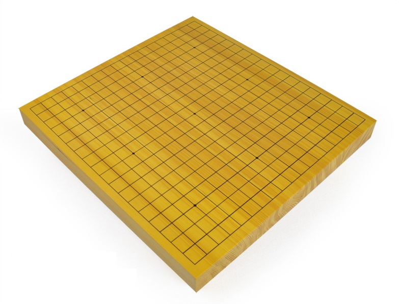 กระดานหมากล้อมไม้หนา4cm(ขากลม)