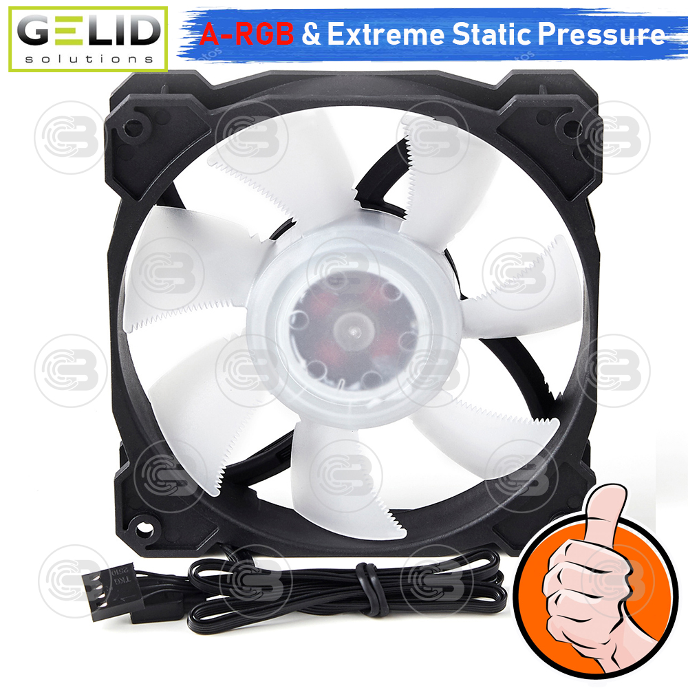 [CoolBlasterThai] GELID RADIANT-D 12CM (120mm) Extreme Performance A-RGB Fan Case ประกัน 5 ปี