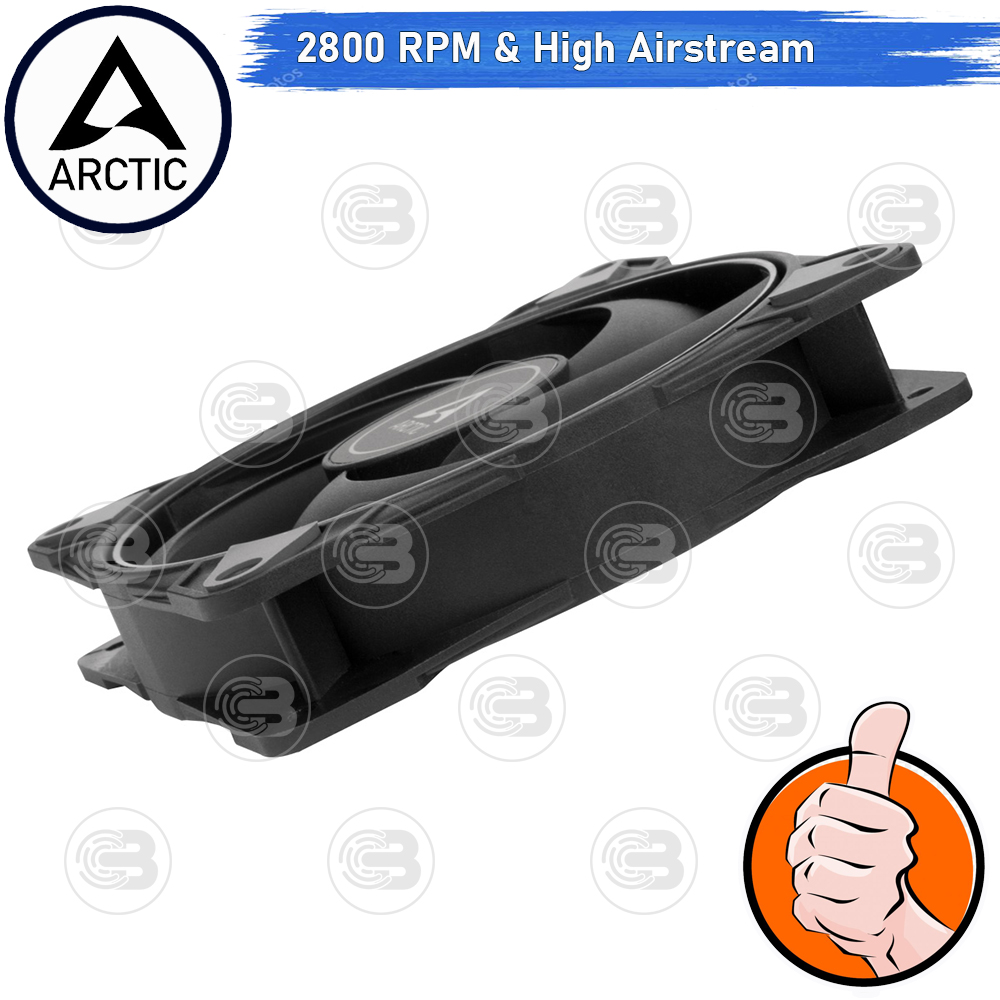 [CoolBlasterThai] ARCTIC P14 Max Black (BULK PACKAGING) 2800 RPM (size 140 mm.) PC Fan Case ประกัน 6 ปี