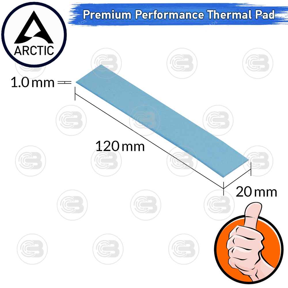 [CoolBlasterThai] Arctic Premium Performance Thermal Pad (TP-3) 120x20x1.0 mm.(4 PCS)