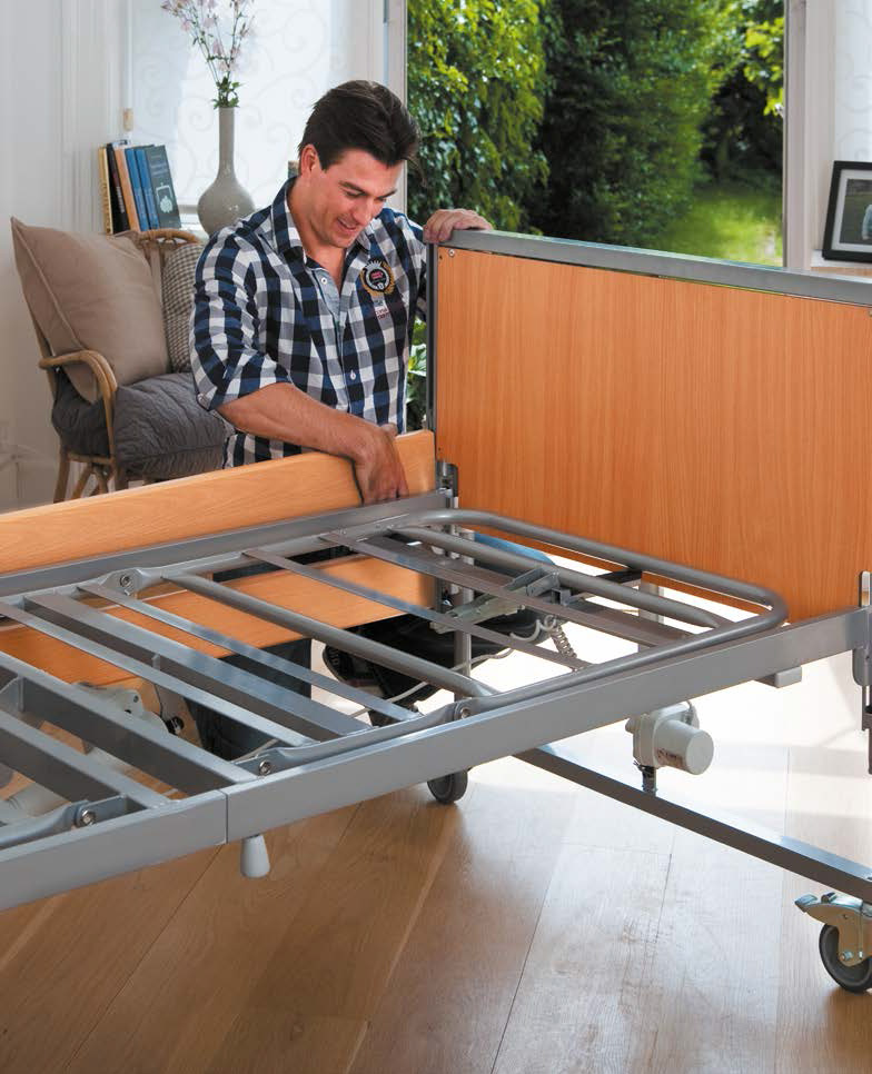 [🔥โปรสุดคุ้ม] เตียงไฟฟ้า 4 ฟังก์ชัน Invacare รุ่น Medley Ergo Super-low Bed ปรับต่ำพิเศษ พับเก็บได้ รับประกันศูนย์ไทย 6 ปี