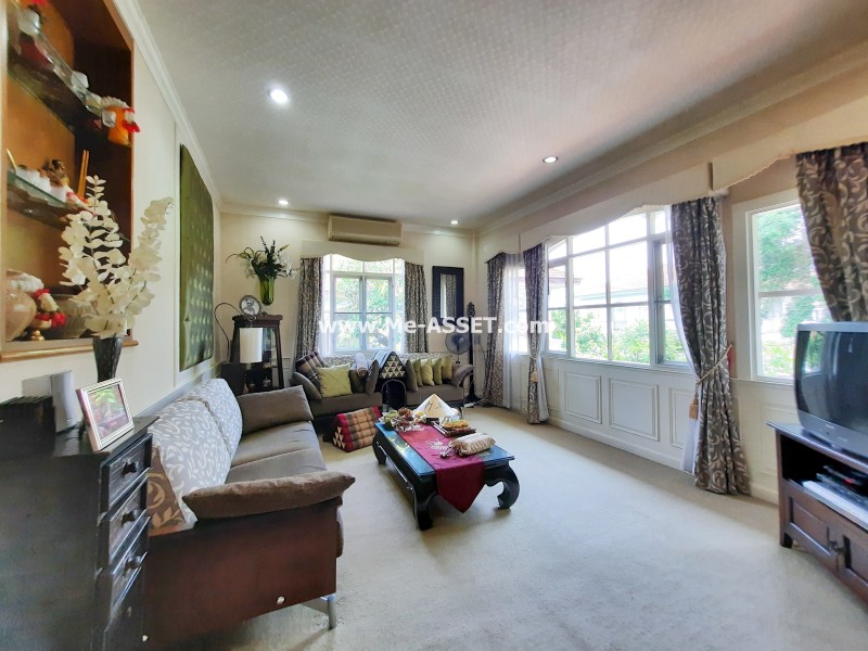 ขายบ้านเดี่ยว ม.นันทวัน วงแหวน-รัตนาธิเบศร์ ถ.ตลิ่งชัน-สุพรรณบุรี ต.เสาธงหิน อ.บางใหญ่ นนทบุรี ต้นโครงการ ติดสวนสาธารณะ หน้าบ้านไม่ชนใคร / พื้นที่ 2 ชั้น 146.7 ตารางวา