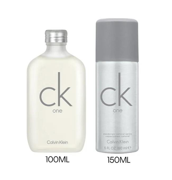เซตน้ำหอมคู่กับสเปรย์ระงับกลิ่นกาย Calvin Klein Ck One Gift Set 100ml. EDT + 150ml. ของแท้