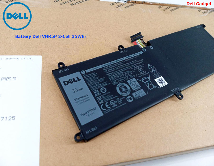 Battery Dell Latitude 11 รุ่น 5175, 5179 2-In-1, 2-Cell, 35Wh, แบตเตอรี่ Dell VHR5P ของแท้รับประกันศูนย์ Dell Thailand On-site Service