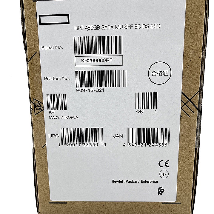 NEW HP P09712-B21, P09907-001 [TorCompTH Thailand ขาย จำหน่าย ราคา] HP 480GB 6G SATA 2.5IN MU SSD with Tray for HP G8-G10