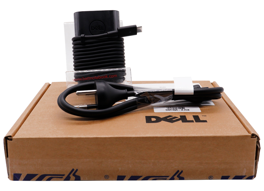 Adapter Notebook Dell XPS 9370 45W TYPE-C แท้ศูนย์ Dell สายชาร์จโน๊ตบุ๊ค Dell XPS 9370 หัว Type-c ตรงรุ่น ตรงสเปก รับประกันศูนย์ Dell Thailand ราคาถูก