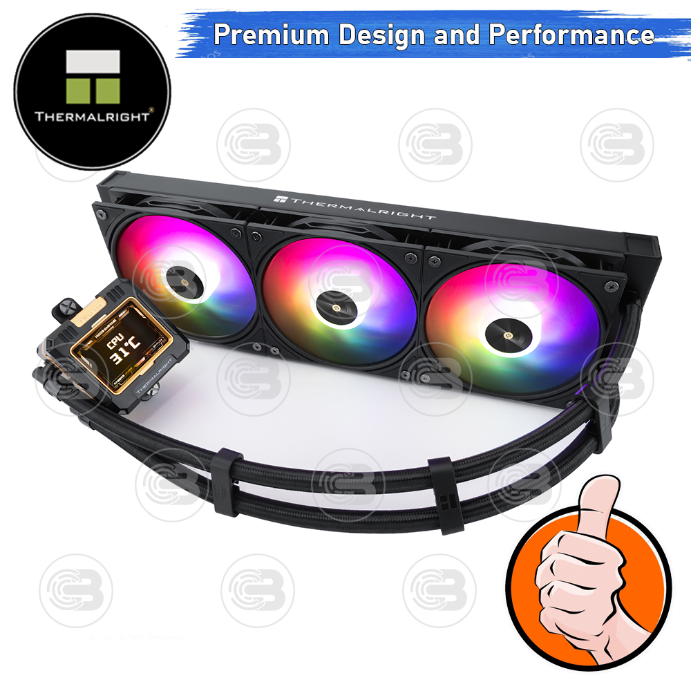 [CoolBlasterThai] Thermalright FROZEN WARFRAME 360 BLACK ARGB AIO Liquid CPU Cooler (AM5/LGA1851 Ready) ประกัน 5 ปี