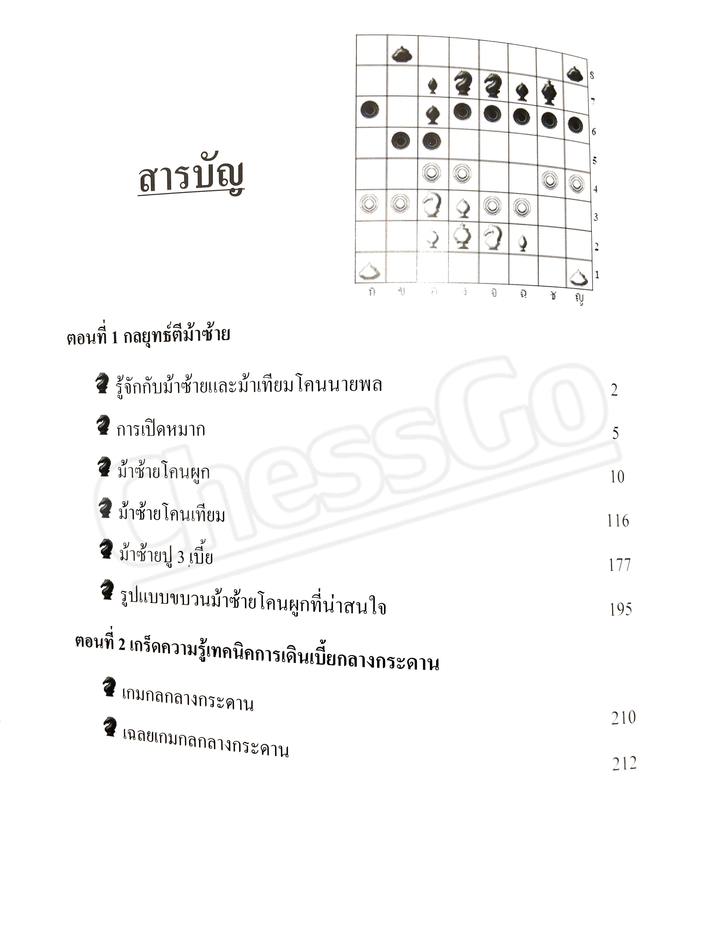 หนังสือหมากรุกไทย กลยุทธ์สุดยอดเซียน ฉบับตีม้าซ้าย