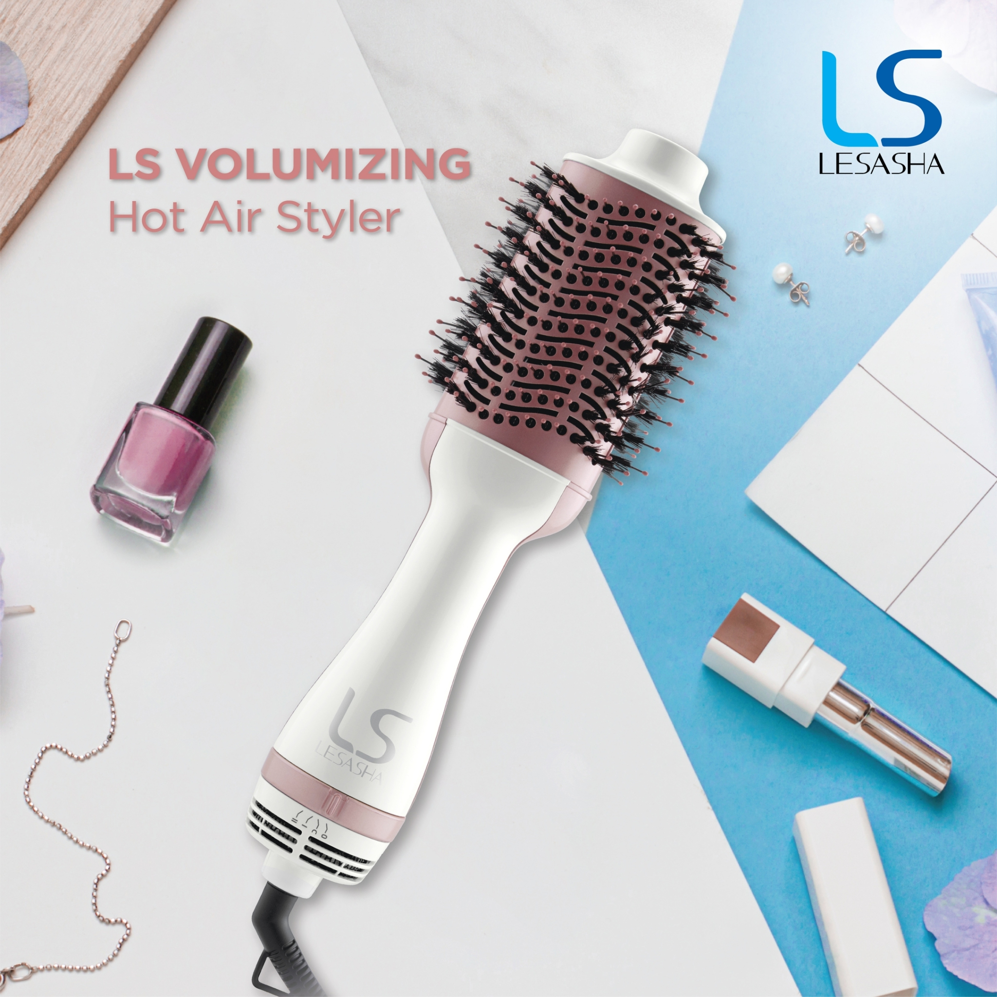แท้พร้อมส่ง‣ Lesasha หวีไดร์ เป่าผม รุ่น VOLUMIZING HOT AIR STYLER LS1366 1200W ไดร์ตรง/เป่าแห้ง/ยกโคน/งุ้มปลาย