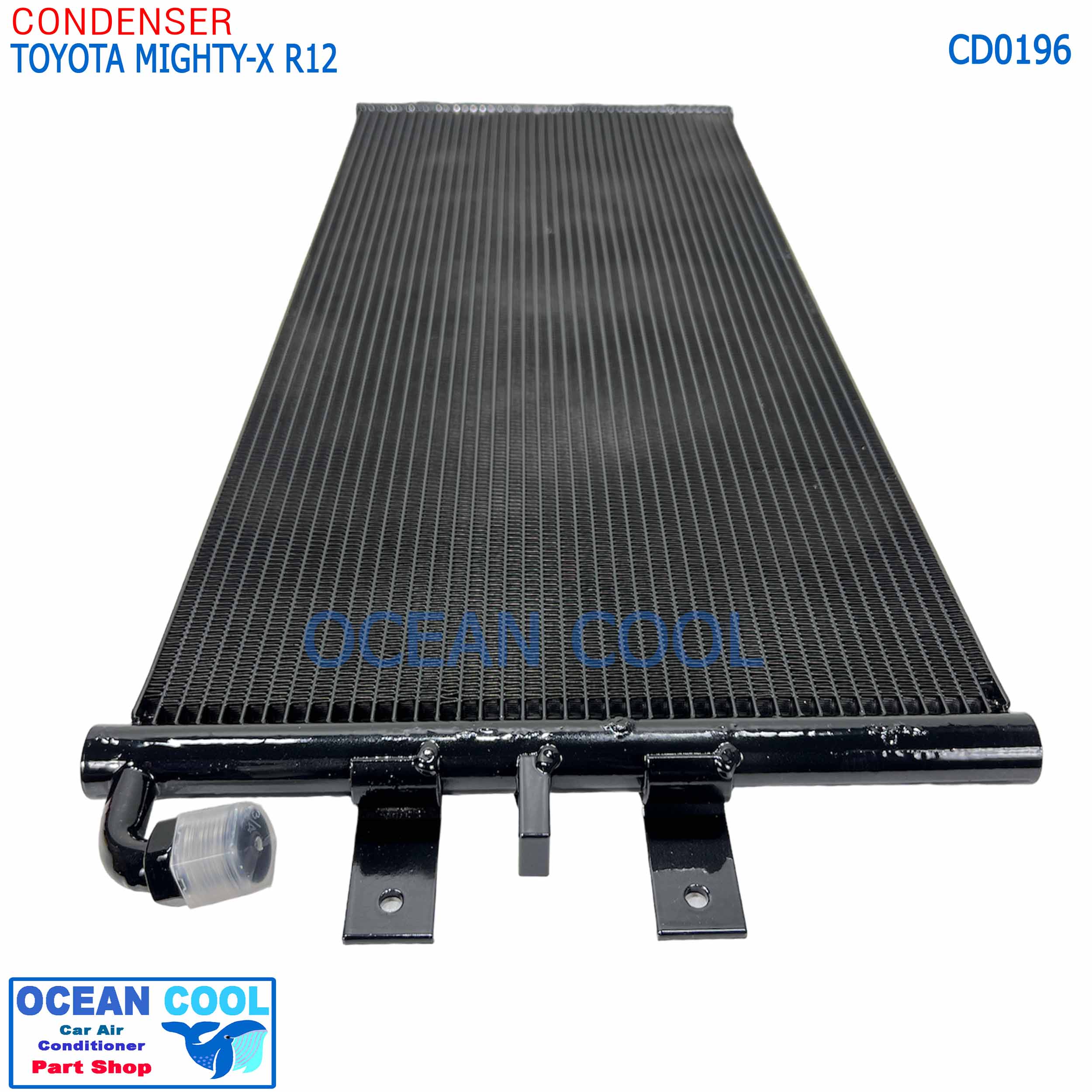 แผงแอร์ โตโยต้า ไฮลัก ไมตี้ น้ำยา R12 หัว โอริง CD0196 แผงแอร์แบบรุ่นใหม่ พาราเรล ระบายความร้อนดี Condenser Toyota Mighty X R-12 น้ำยาเก่า คอยล์ร้อน mightyx