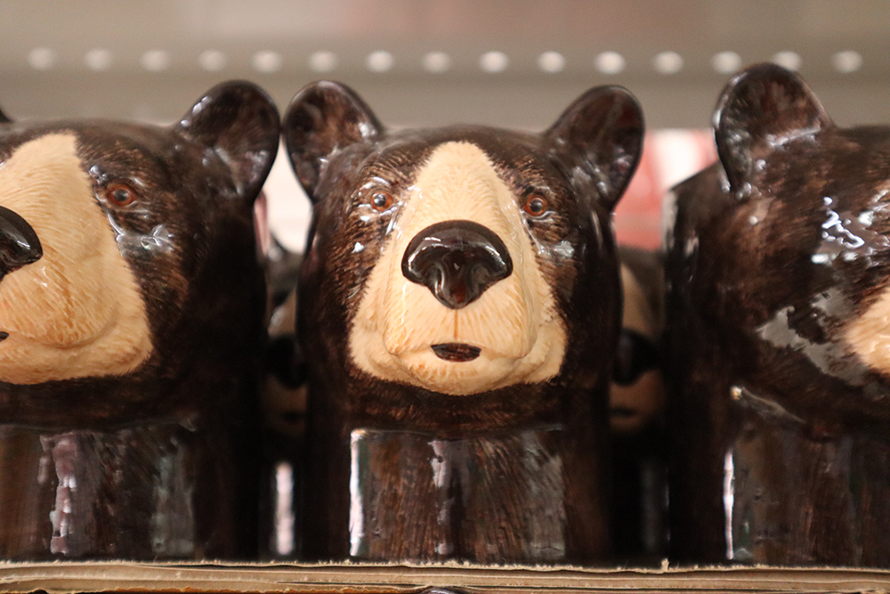 ที่ใส่ปากกา เก็บช้อน หมีกริซลี่