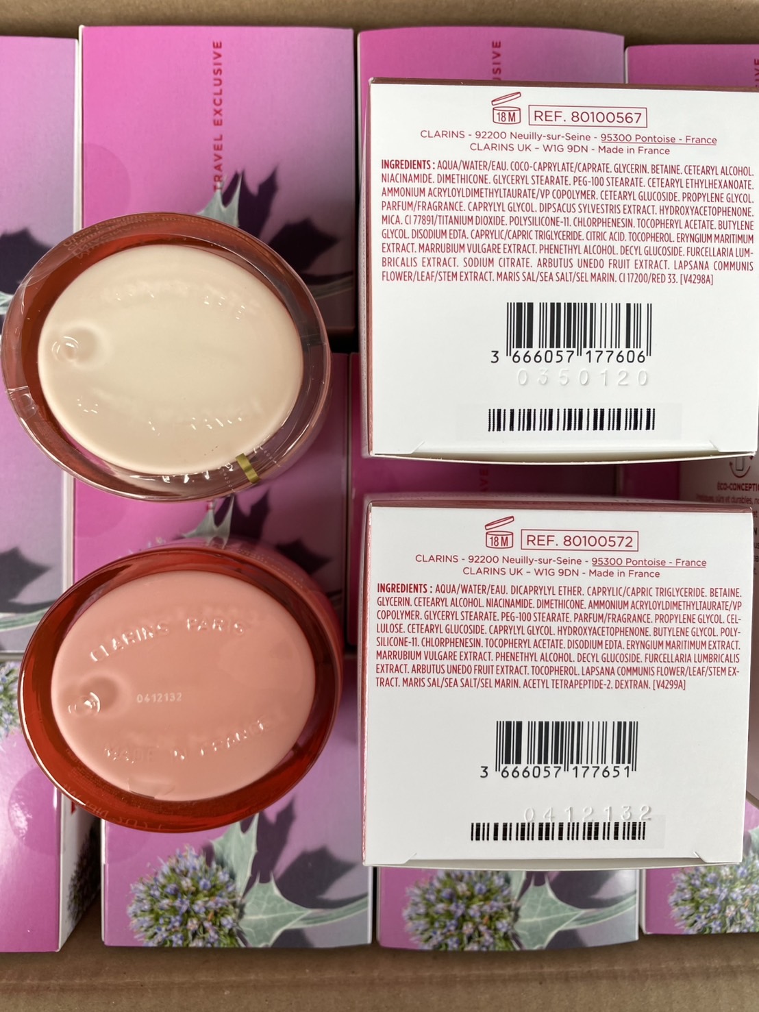 Clarins Multi-Active Day & Night Cream Set (50ml x 2 กระปุก) เซตบำรุงผิวครบสูตร ทั้งกลางวัน–กลางคืน