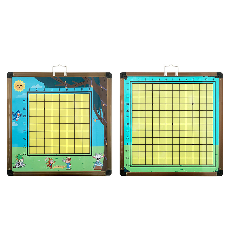 ชุดกระดานสาธิตหมากล้อมแม่เหล็ก (กระดาน9/13เส้น+เม็ด90/90+ขาตั้ง)