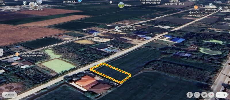 ขายที่ดินเปล่า ย่าน ดาวทอง เฉลิมนิเวศน์ ศาลายา พุทธมณฑล นครปฐม : ใกล้สนามกอล์ฟรอยัลเจมส์ : 183.6 ตร.วา