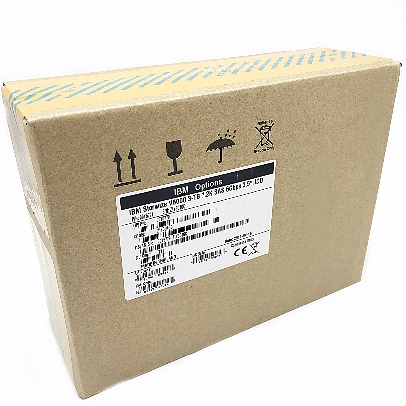 NEW, IBM 00Y5779 [TorCompTH Thailand ขาย จำหน่าย ราคา] IBM 3TB 7.2K 6Gb NL SAS 3.5IN HDD for V5000 Gen1 2078-12C/12E