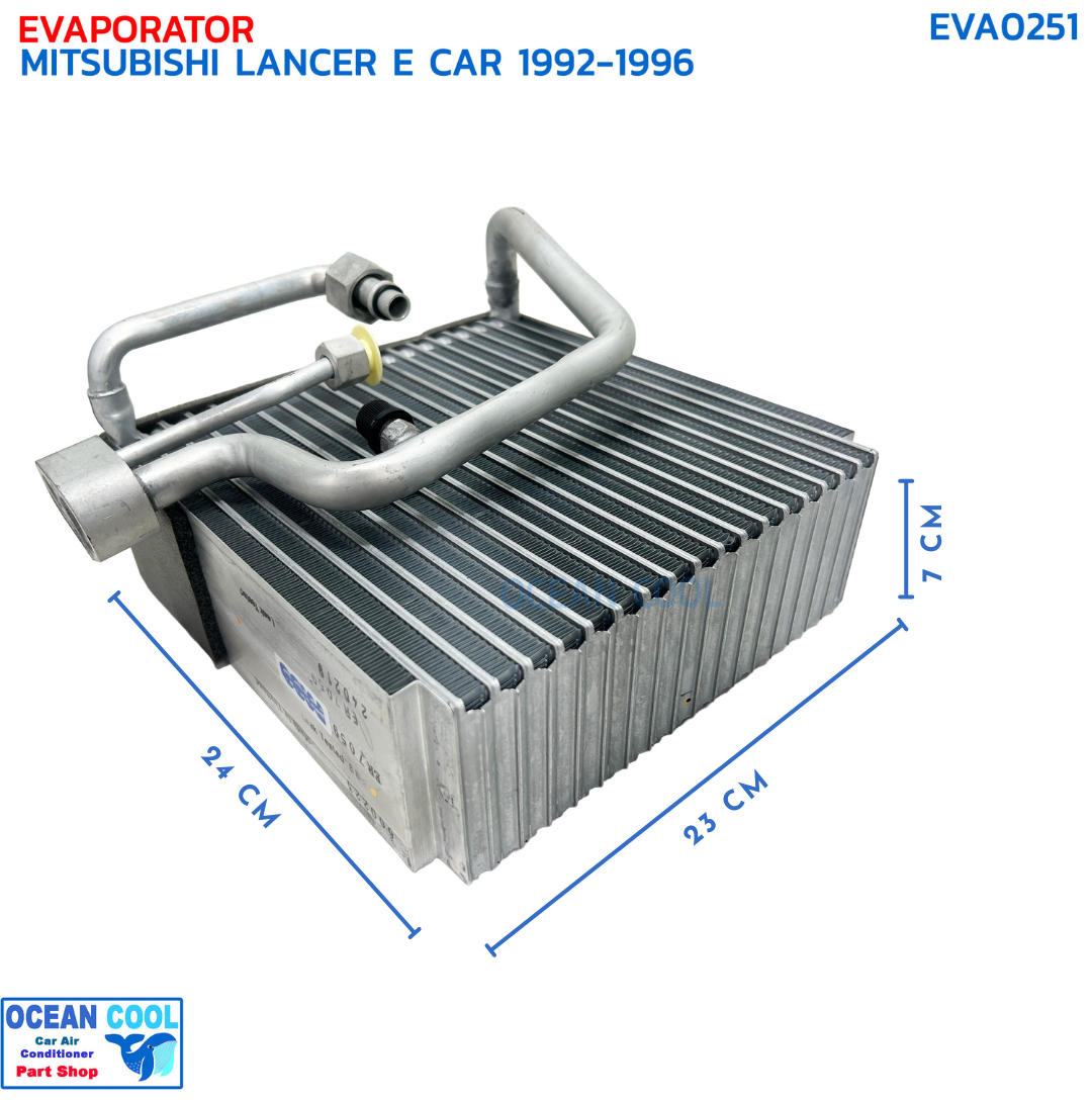 คอยล์เย็น มิตซูบิชิ แลนเซอร์ อีคาร์ ปี 1992 - 1996 EVA0251 EVAPORATOR MITSUBISHI LANCER E CAR '92-'96 ตู้แอร์ คอยเย็น คอยล์เย็น