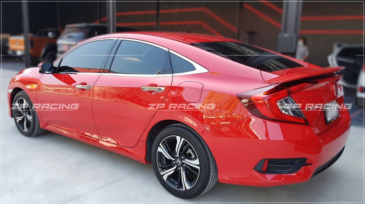 คิ้วกระจก Stainless แท้ Honda Civic FC 2016-2021