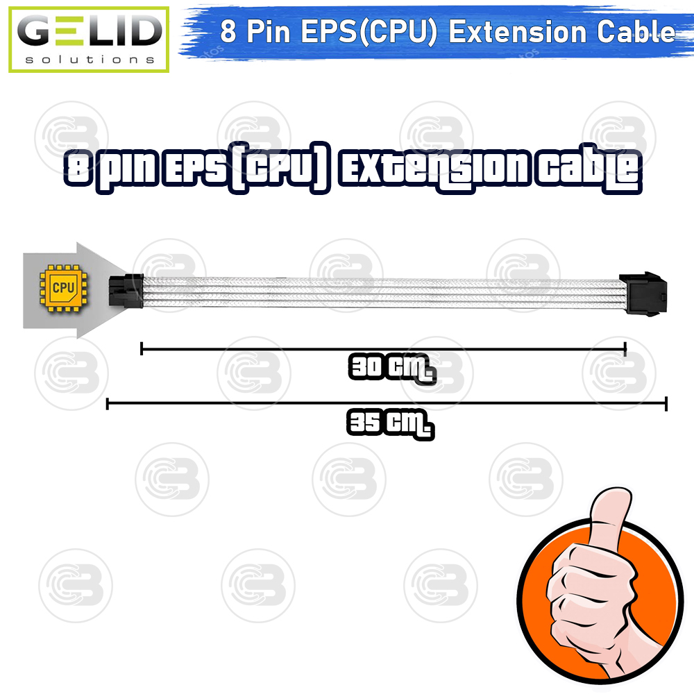 [CoolBlasterThai] GELID 8-Pin EPS (CPU) EXTENSION BLACK CABLE(CA-8P-01)