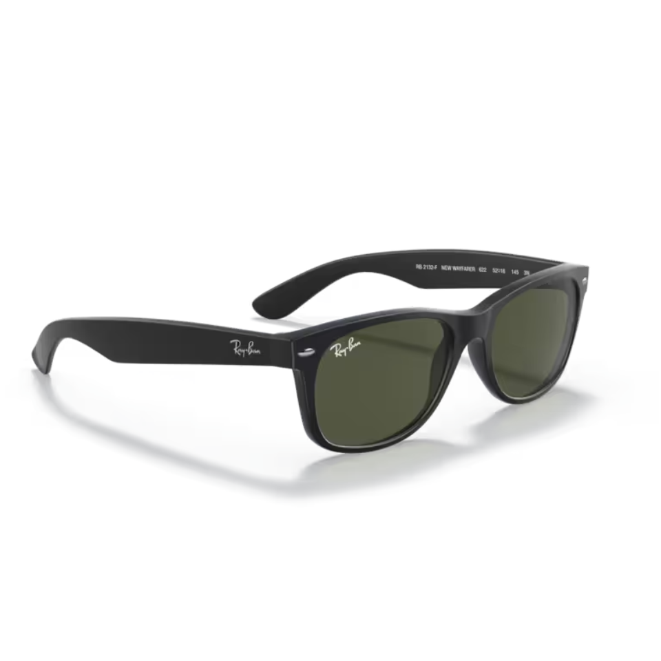 Ray Ban Wayfarer RB2132F 622 Rubber Black 55
