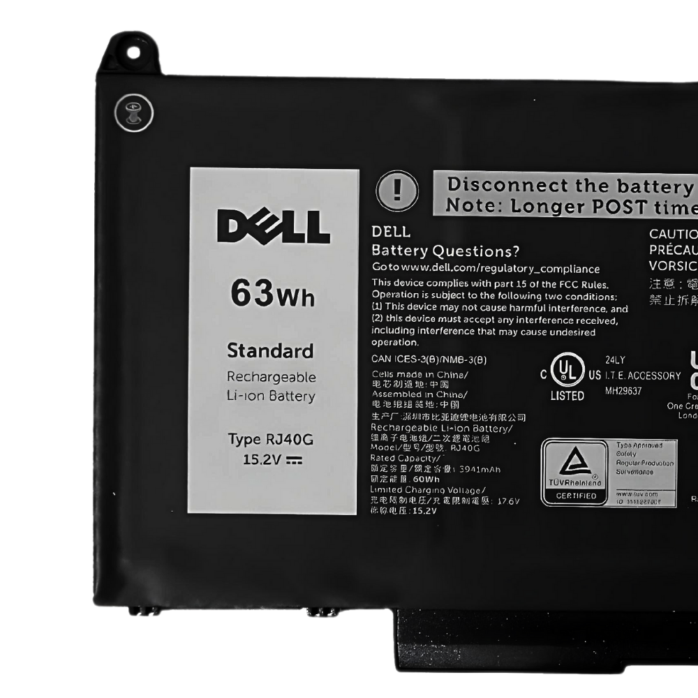 Battery Dell Precision 3560, 4-Cell, 63Wh, แบตเตอรี่ Dell RJ40G ของแท้รับประกันศูนย์ Dell Thailand ราคาไม่แพง