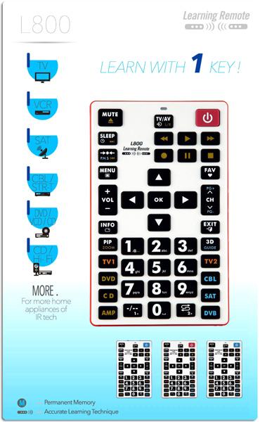 L800 8 in 1 Universal Learning Remote