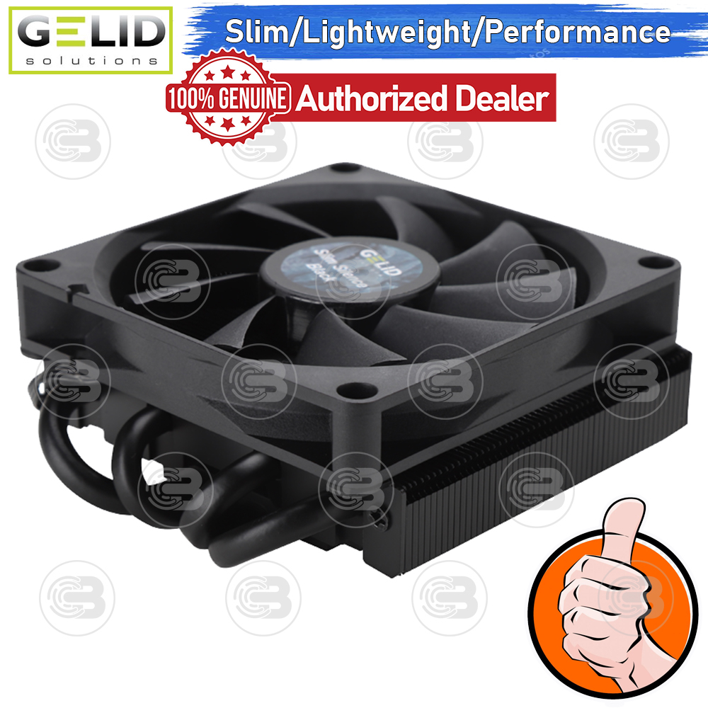 [CoolBlasterThai] GELID Slim Silence Black CPU Cooler (AM5/LGA1700 Ready) ประกัน 5 ปี (CC-SSILENCE-BLACK)