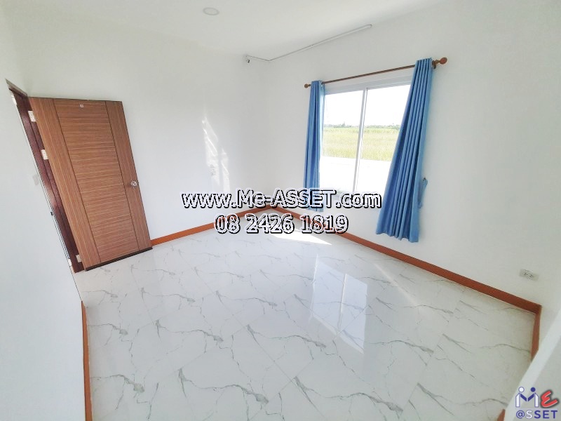 ขายบ้านเดี่ยวสไตล์นอร์ดิก ย่าน เลียบคลองชลประทาน ทุ่งบัว กำแพงแสน นครปฐม : ใกล้มหาวิทยาลัยเกษตรศาสตร์ กำแพงแสน : 1 ชั้น 54.4 ตร.วา