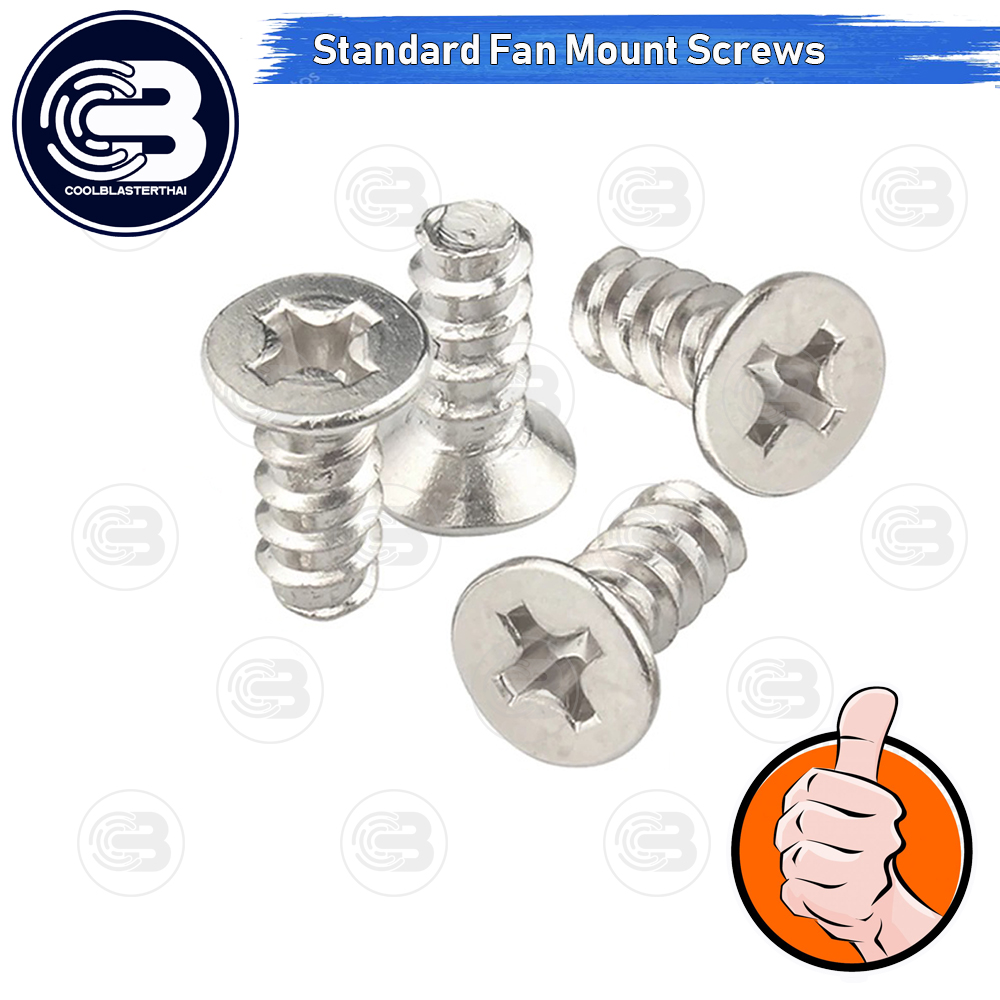 [CoolBlasterThai] M5 Fan Mount Screws Steel X4 (Silver)