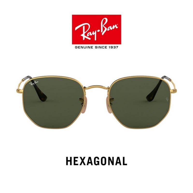 RayBan RB3548N 001 HEXAGONAL