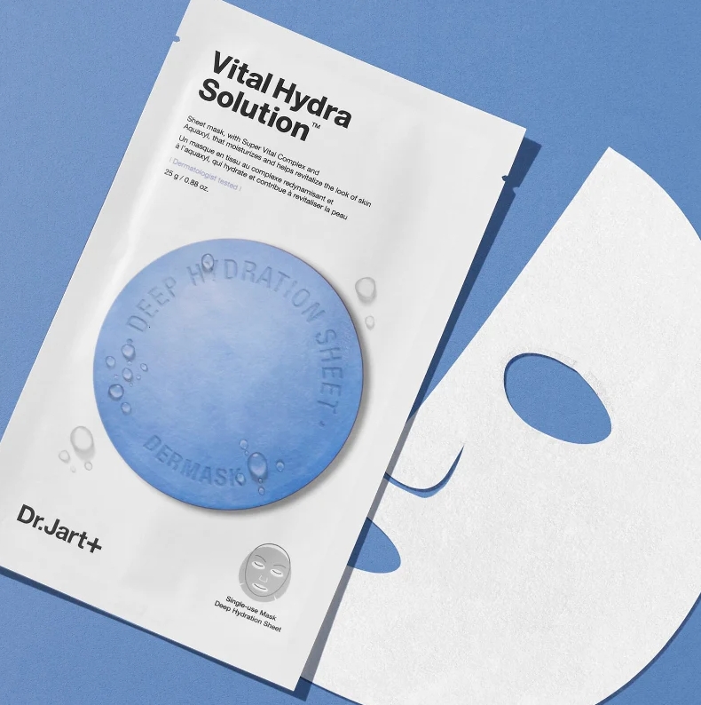 Dr.Jart+ Vital Hydra Solution Mask (1กล่อง/5แผ่น) มาส์กหน้า ดร.จ๊าต