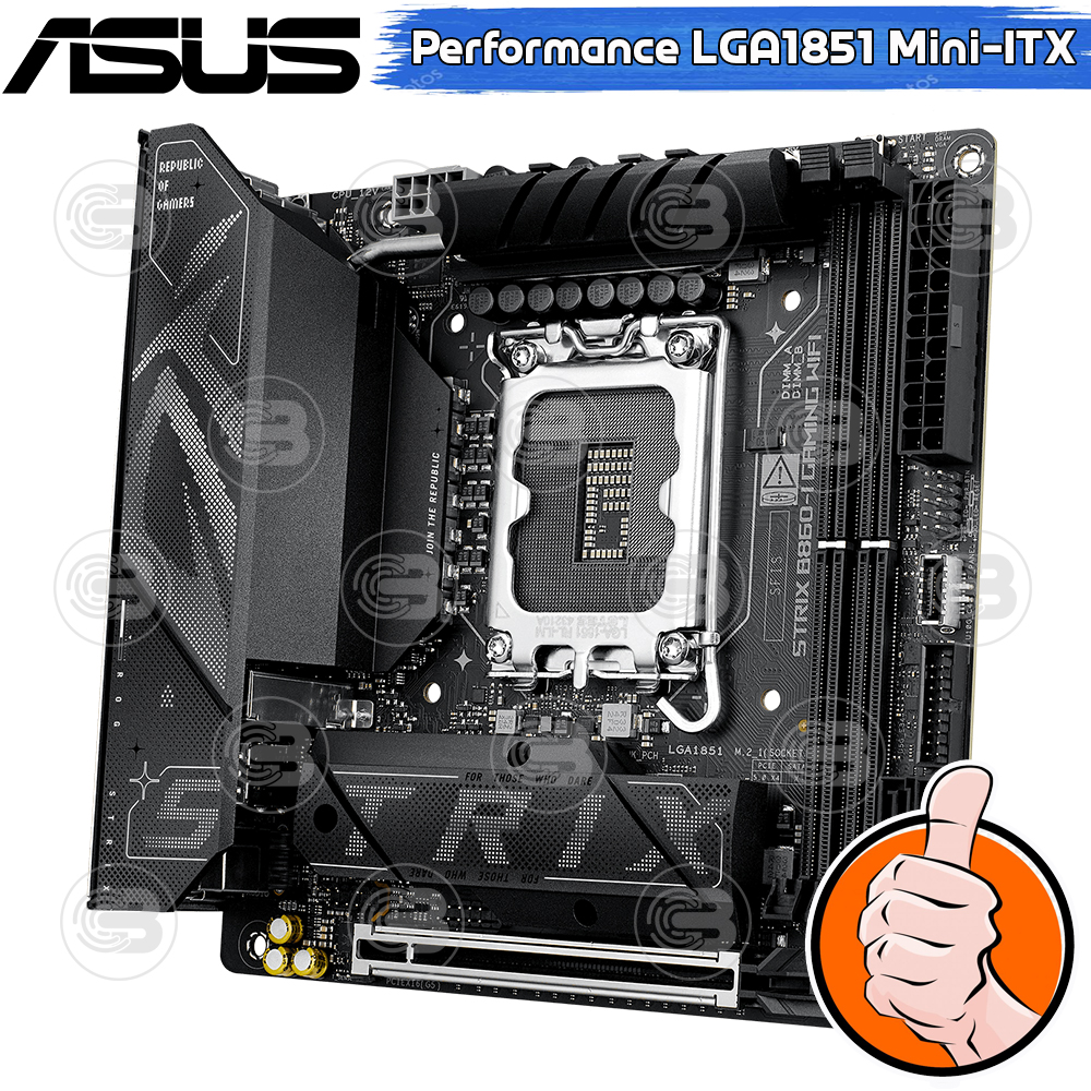 [CoolBlasterThai] ASUS MAINBOARD ROG STRIX B860-I GAMING WIFI INTEL SOCKET LGA1851 DDR5 MINI-ITX ประกัน 3 ปี
