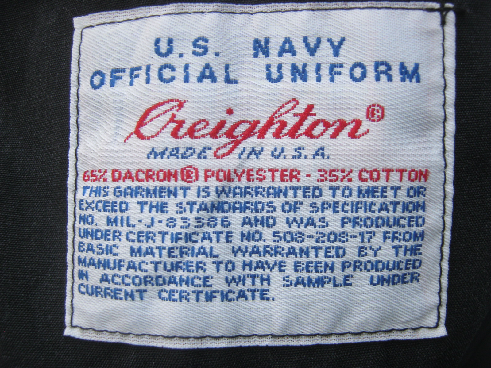 เสื้อทหารเรือ Men's USN Military Windbreaker Jacket