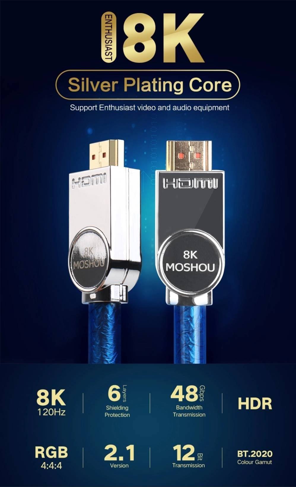 MOSHOU HDMI 2.1 - 8K