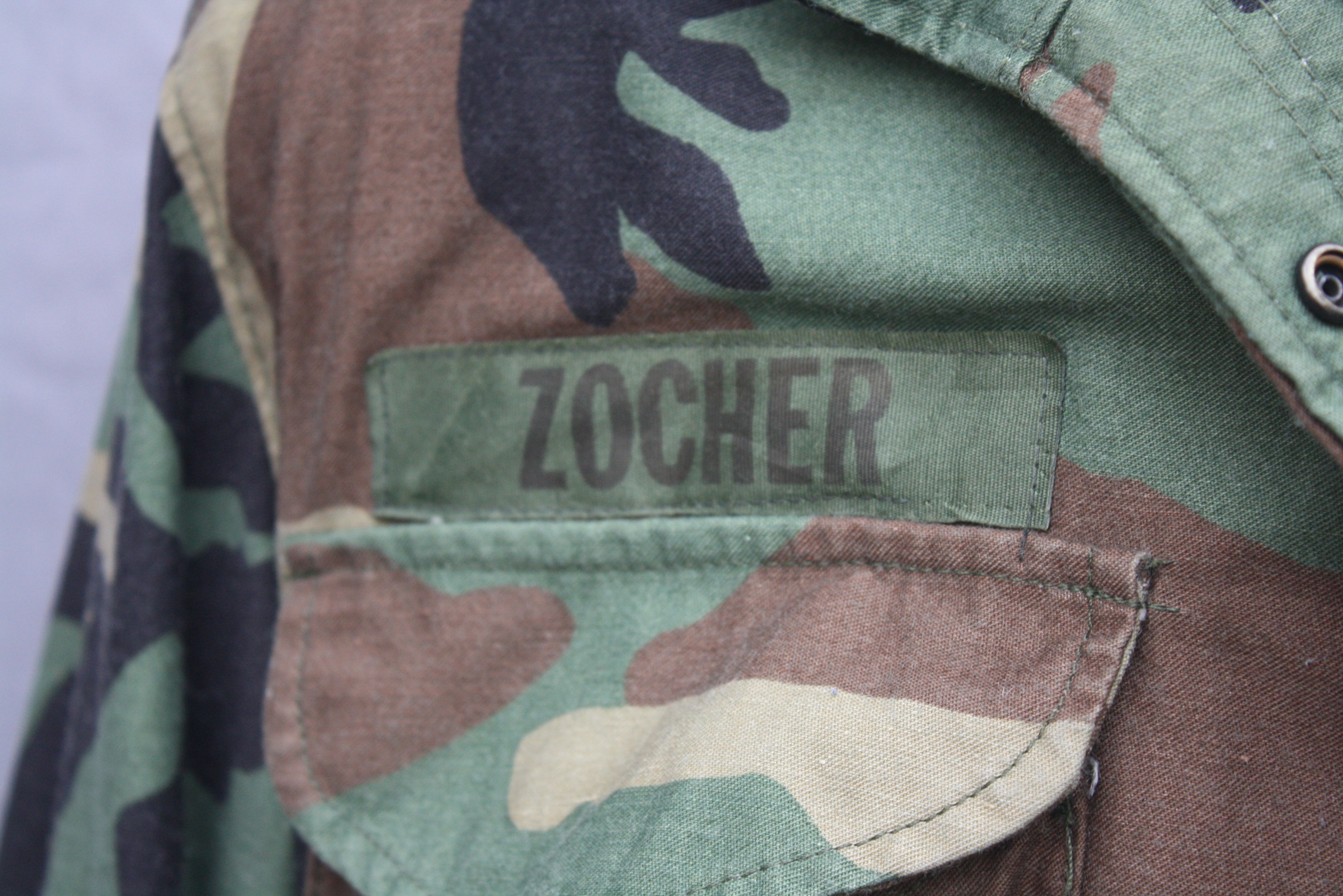 เสื้อทหาร M65 ลายพราง woodland Medium Long