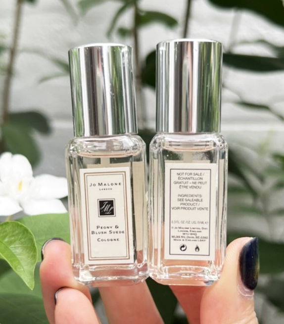 Jo Malone Peony & Blush Suede Cologne 9ml. [NoBox] ขนาดทดลอง ของแท้ (1ขวด)