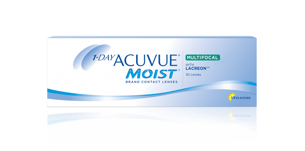 คอนแทคเลนส์รายวันเพื่อการมองหลายระยะ 1-DAY ACUVUE MOIST Multifocal CONTACT LENSES