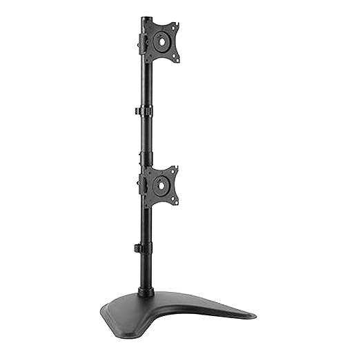 LDT08-T02V ขาตั้งจอคอม หมุนแนวตั้ง-แนวนอน สำหรับจอขนาด 13"-27" x2 จอ [บน-ล่าง]