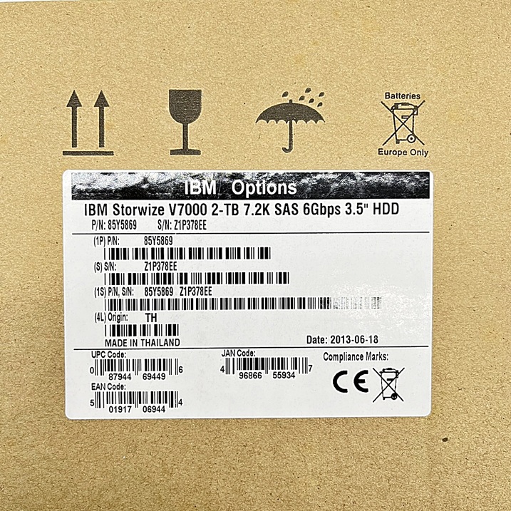 IBM 85Y5869, 2076-3302 [TorCompTH Thailand - ขาย จำหน่าย ราคา] IBM 2TB 7.2K 6Gb NL SAS 3.5in HDD for IBM V7000 Gen1 2076-112/212