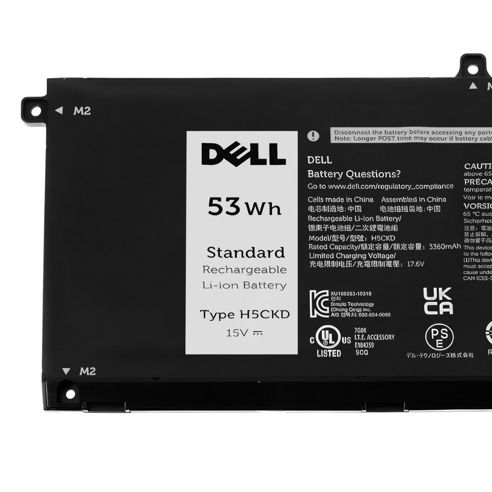 Battery Dell Inspiron 5401, 5402, 4-Cell, 53Wh, แบตเตอรี่ Dell H5CKD ของแท้รับประกันศูนย์ Dell Thailand ราคาไม่แพง