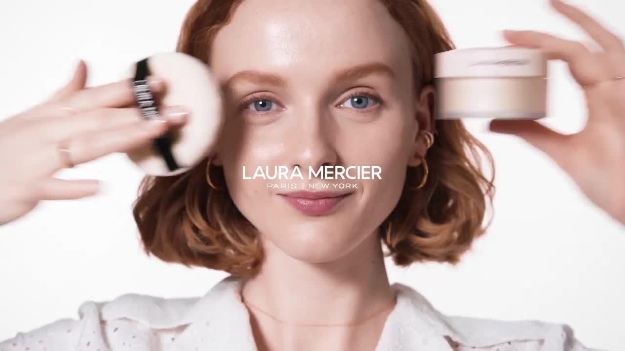 Laura Mercier Jumbo Translucent Loose Setting Powder Ultra-Blur 29g. & Velour Puff เซตแป้งจัมโบ้ + พัฟฟ์ รุ่นเบลอรูขุมขน