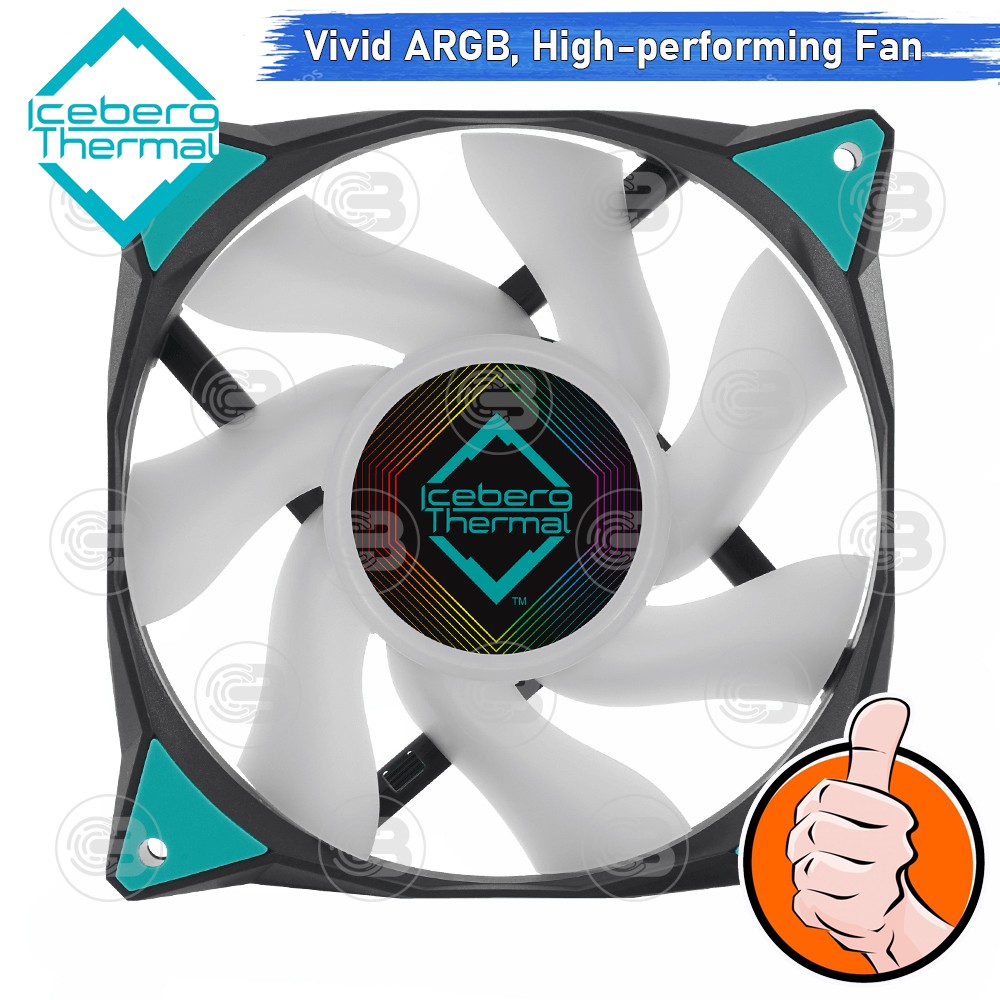 [CoolBlasterThai] Iceberg Thermal IceGALE A-RGB Black 120 Fan Case (size 120 mm.)