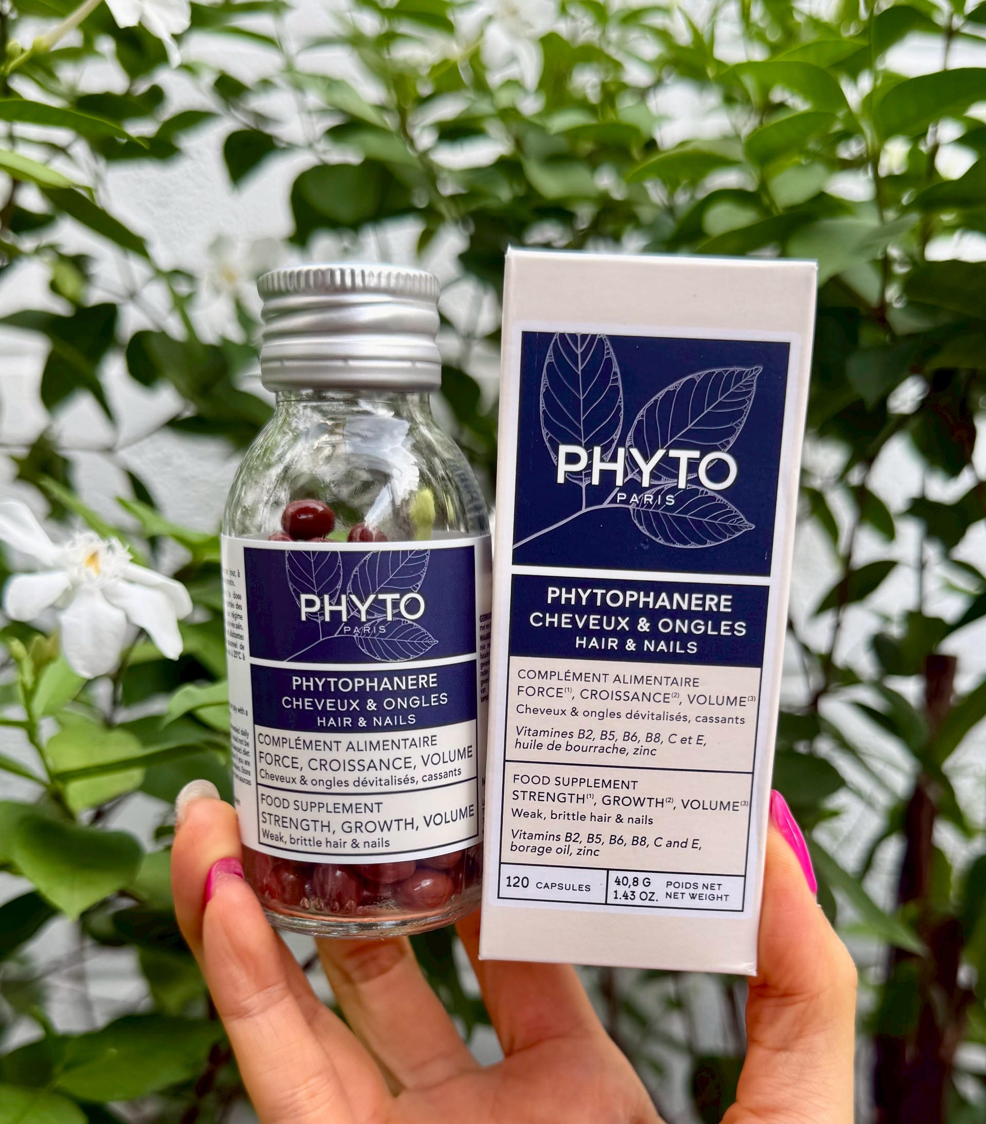 Phyto Paris Phytophanere 120 Capsules อาหารเสริมบำรุงผม แพ็คเก็จใหม่ 2025
