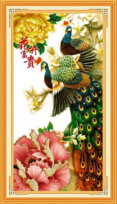 Peacock&ampPeony (พิมพ์ลาย)