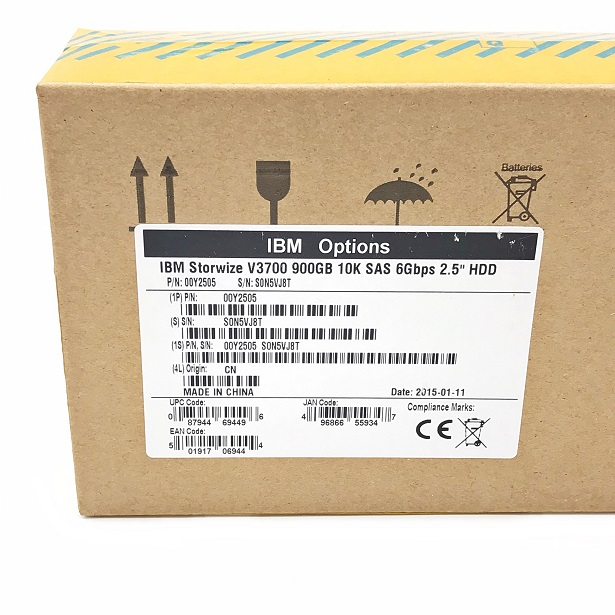 New, IBM 00Y2505 00Y2431 [TorCompTH Thailand ขาย จำหน่าย ราคา] IBM 900GB 10K 6G SAS 2.5IN HDD V3700 2072-24C/24E