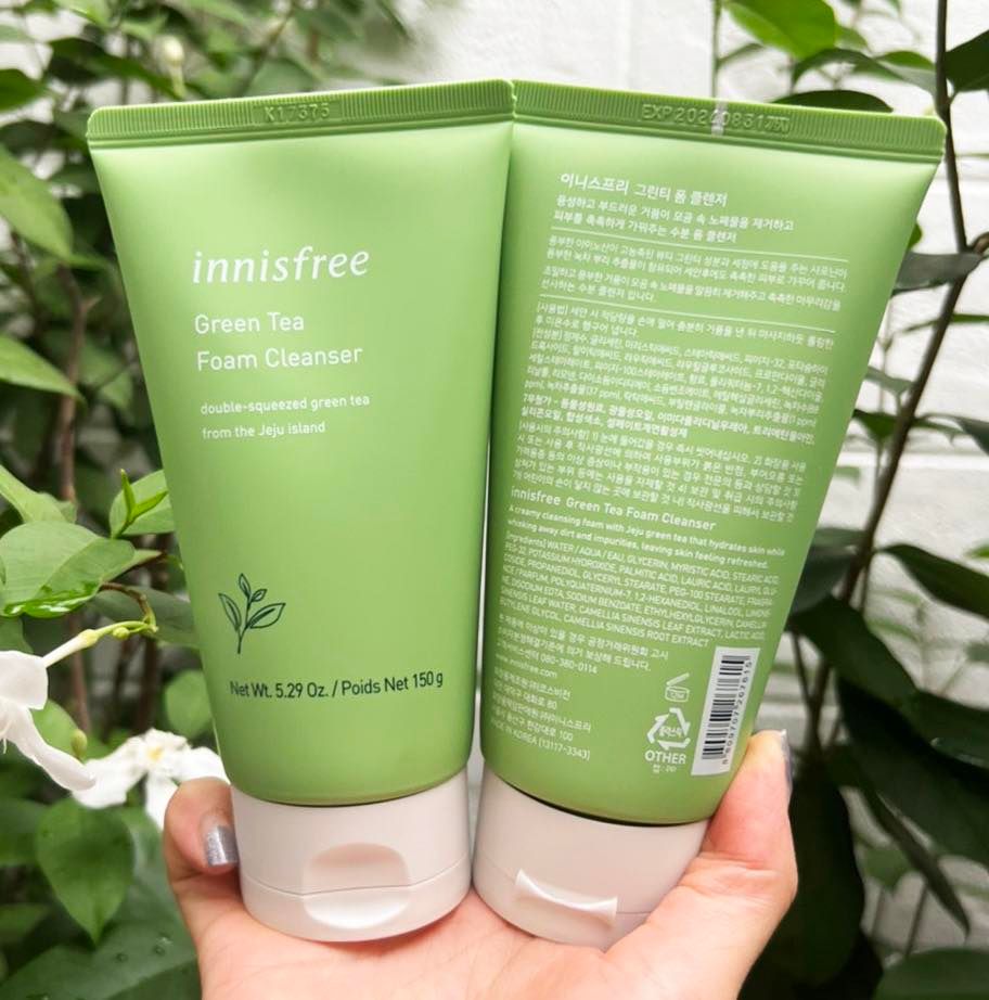 Innisfree Green Tea Foam Cleanser 150ml. โฟมล้างหน้า