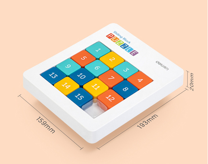 เกมเรียงตัวเลข(แม่เหล็ก) Deli Sliding Block Puzzle ของแท้