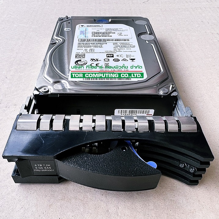 IBM 00RY138 [TorCompTH Thailand - ขาย จำหน่าย ราคา] IBM 6TB 7.2K 12Gb SAS 3.5IN HDD for IBM V3700