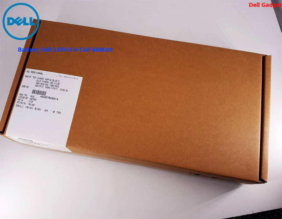 Battery Dell Latitude 3460, 6-Cell, 66Wh, แบตเตอรี่ Dell 1KFH3 ของแท้รับประกันศูนย์ Dell Thailand On-site Service